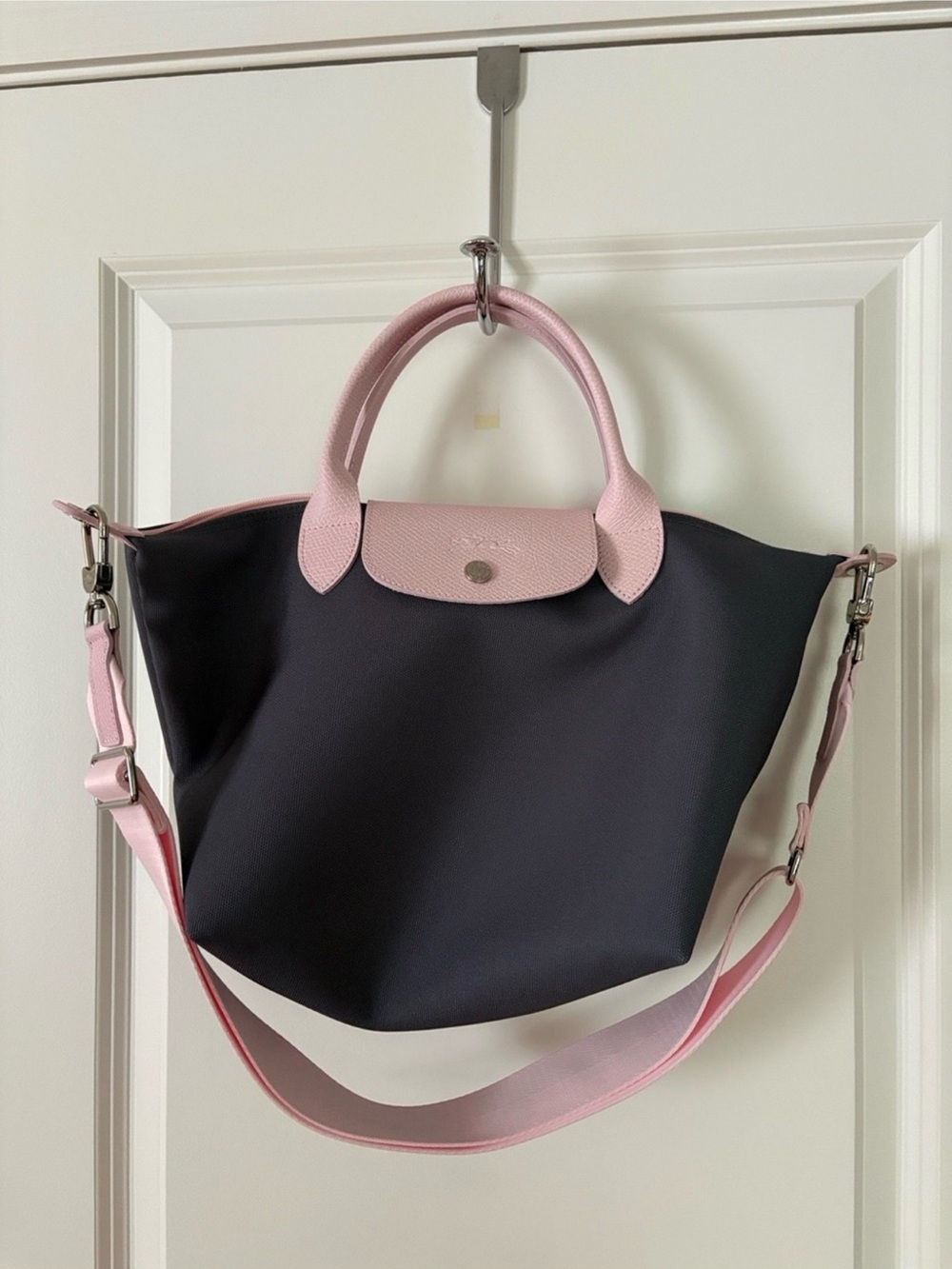 Longchamp My Pliage S Gray/Pink
